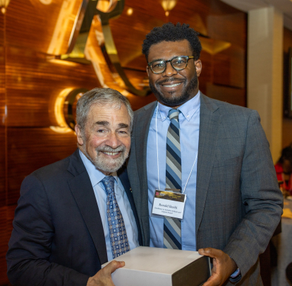 Chancellor Strom and Ronald C. Ikechi, recipient of the Excellence in Inclusive Culture and Impact Award.